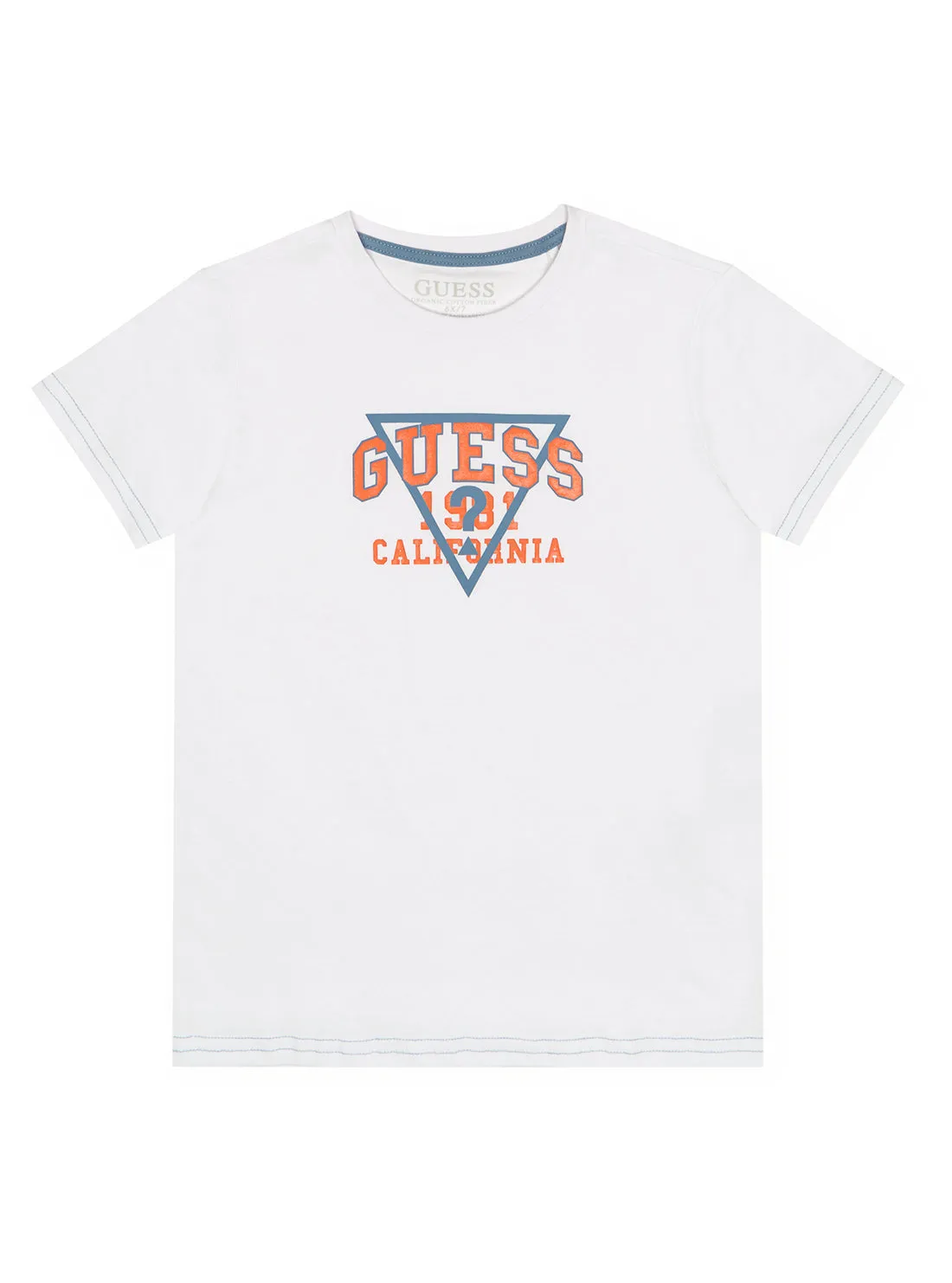 Eco White Orange Logo T-Shirt (2-7)