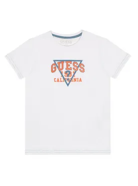 Eco White Orange Logo T-Shirt (2-7)