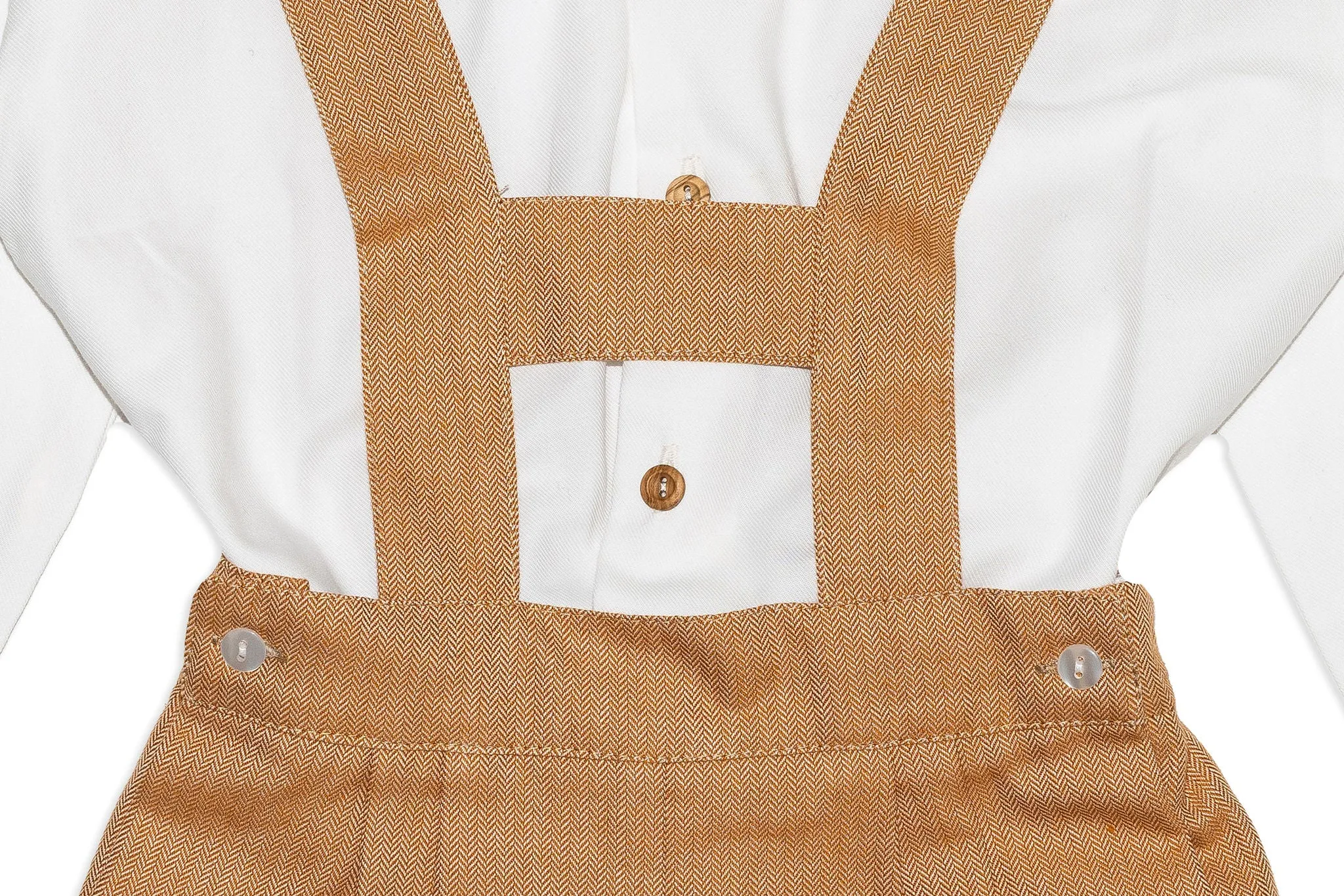 Papaya Tweed Shorts with Straps