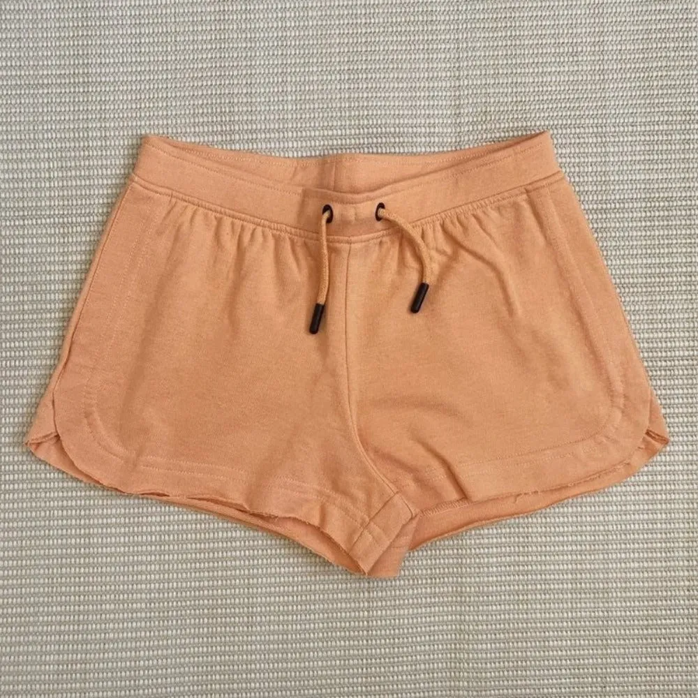 Paper Flower Raw Edge Drawstring Short