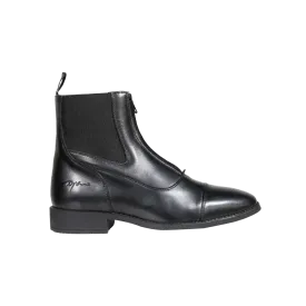 Short Boots with Front Zipper