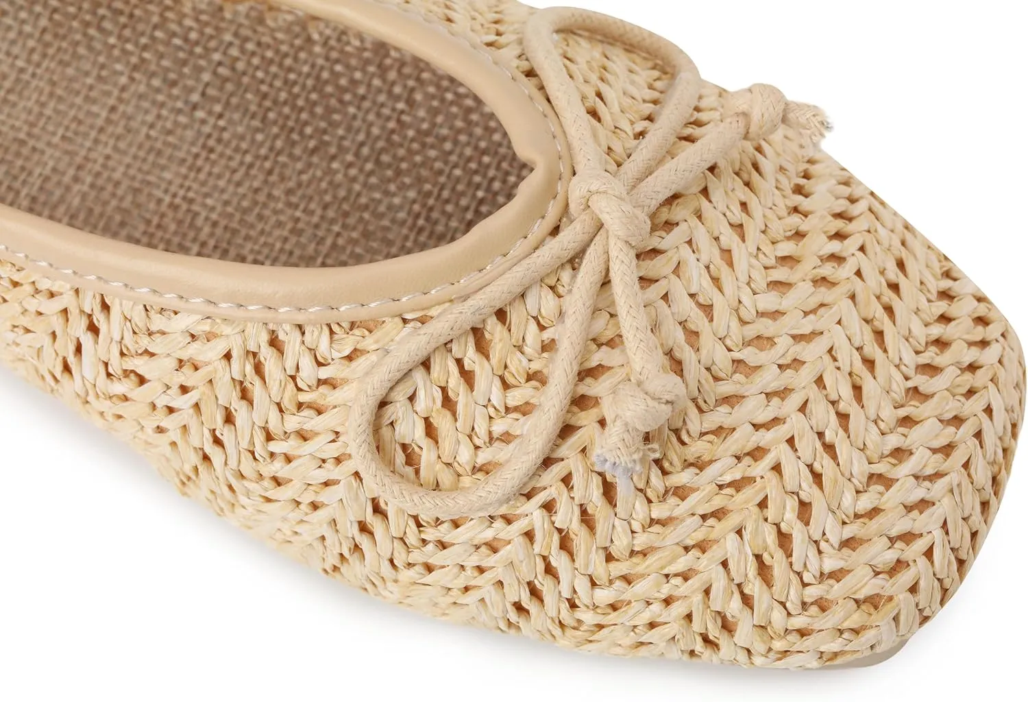 Womens Flat Shoes Round Toe Slip for Beach Knit Shoes Nature Ventilate