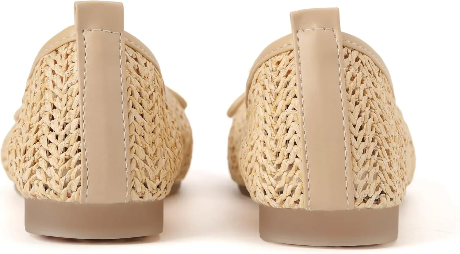 Womens Flat Shoes Round Toe Slip for Beach Knit Shoes Nature Ventilate